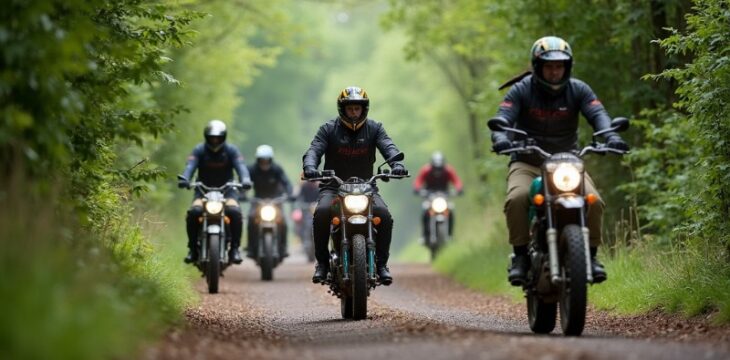 Monmouthshire bietet Nervenkitzel für Motorrad-Enthusiasten beim 38. Wyegate Trial